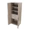 Manhattan Comfort Lee Wardrobe Closet 1.0 in Rustic Grey, 3PK 3-WC001-GY - alternate 9